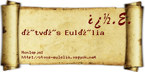Ötvös Eulália névjegykártya